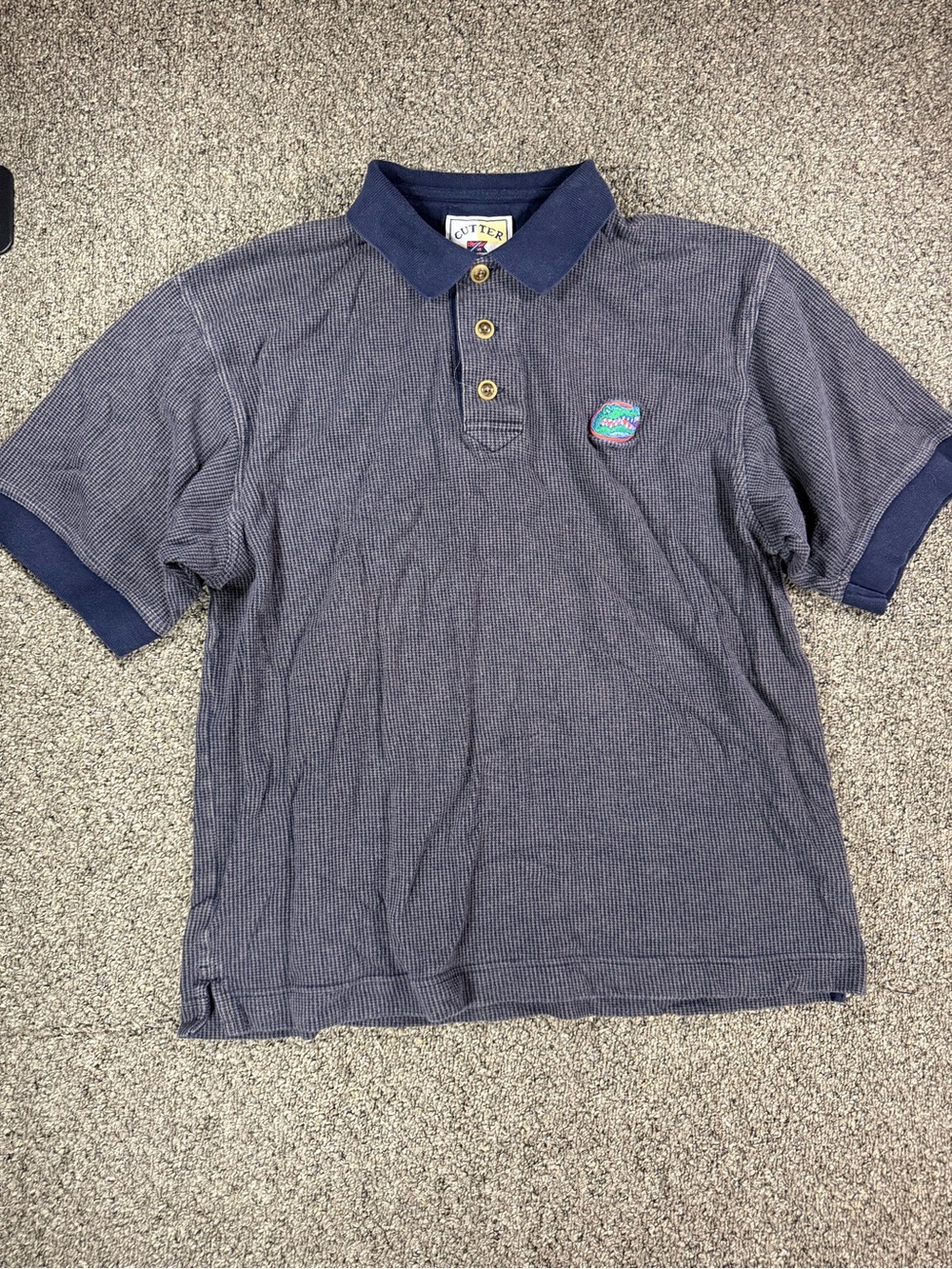 Vintage Cutter & Buck Florida Gators Waffle Knit Polo